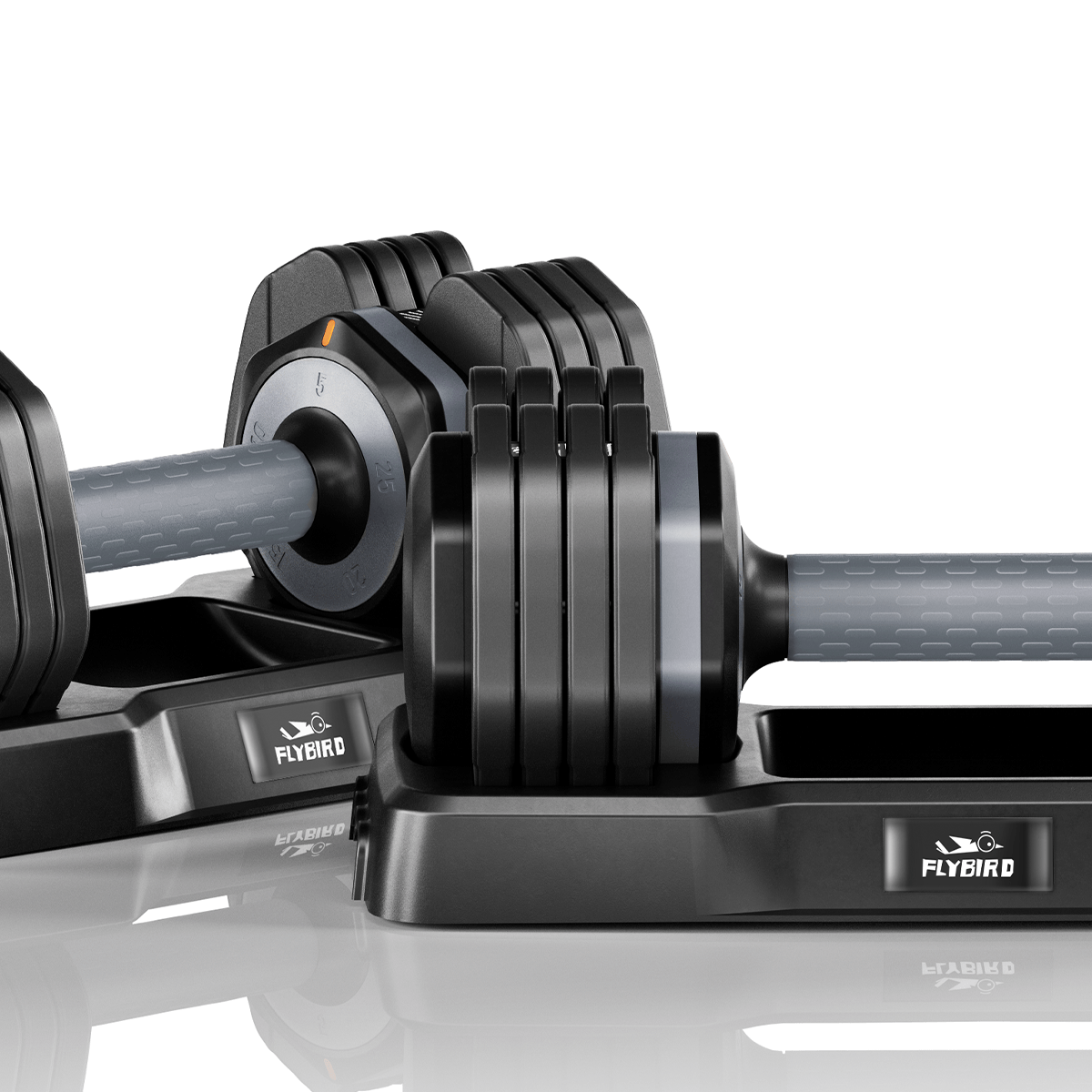 Flybird Adjustable Dumbbells 25 lb. 2 Pieces Prevention Shop