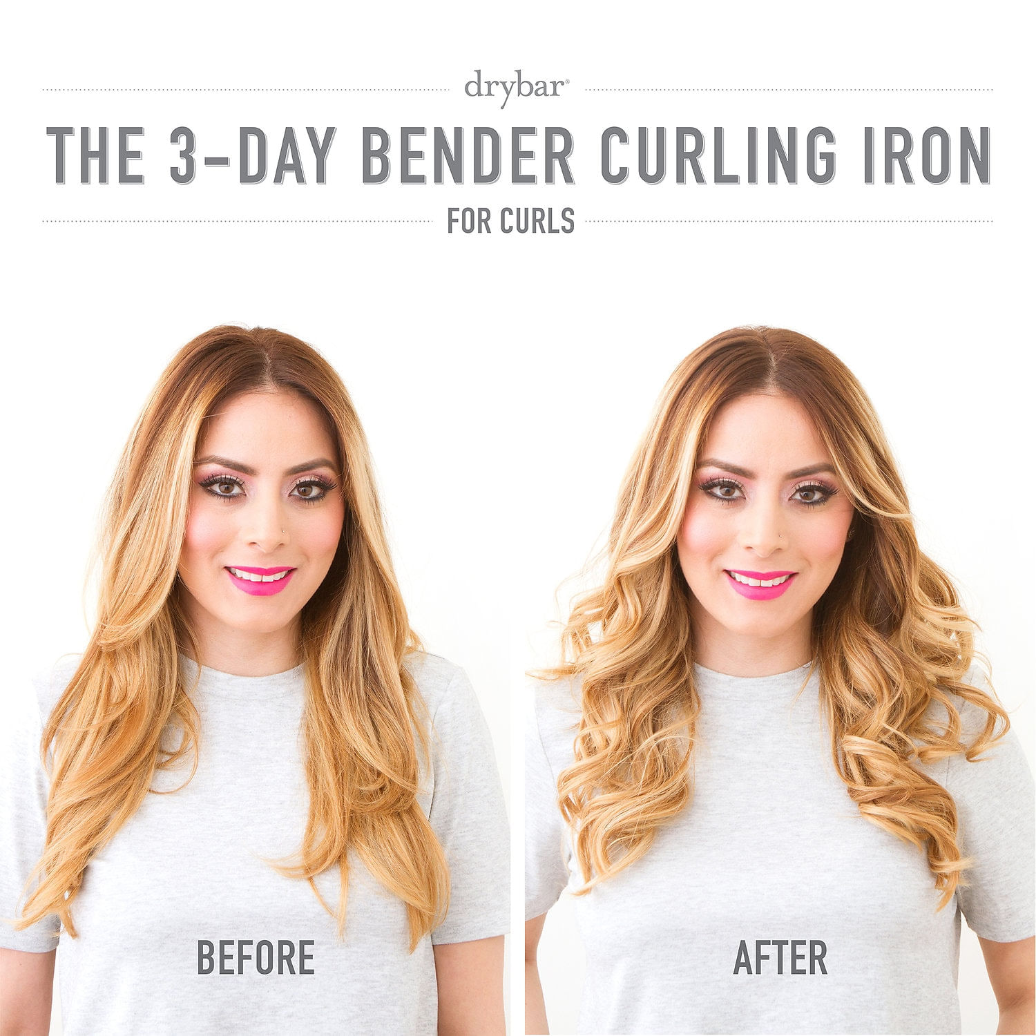 Drybar 3-Day Bender authentic 1.25-Inch Rotating Digital Curling Iron