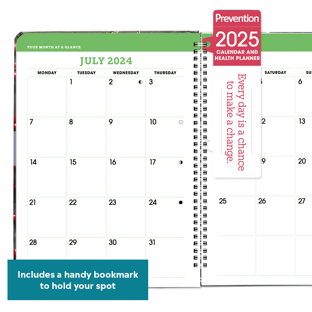 2025 Prevention Calendar and Health Planner Prevention Shop