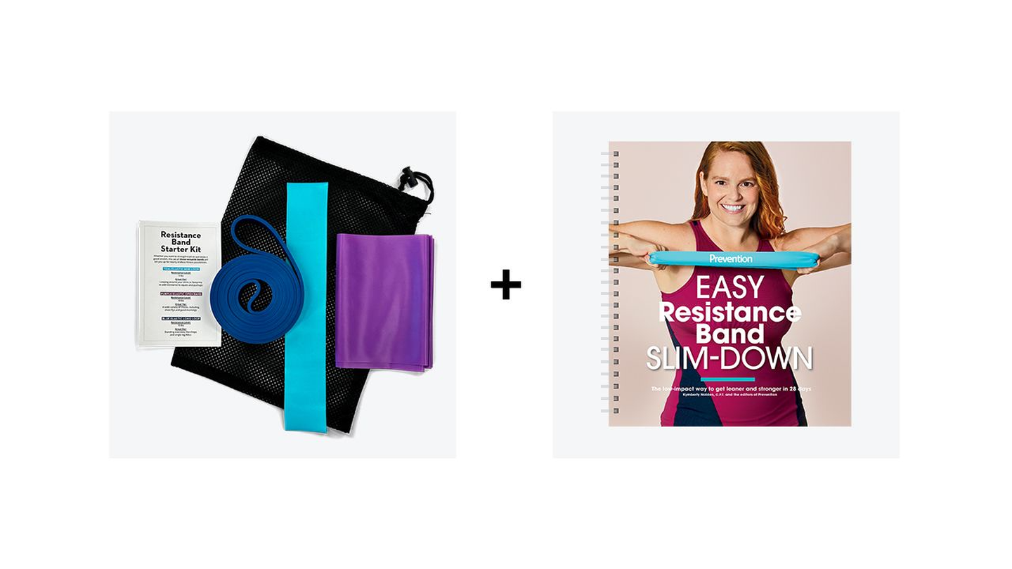 Purchase both the Easy Resistance Band Slim-Down book and Prevention Resistance Band Starter Kit