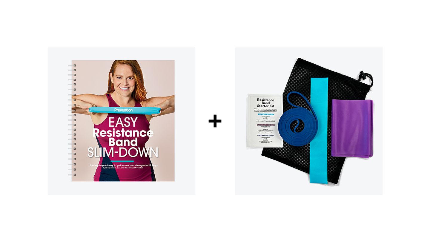 Purchase both the Easy Resistance Band Slim-Down book and Prevention Resistance Band Starter Kit